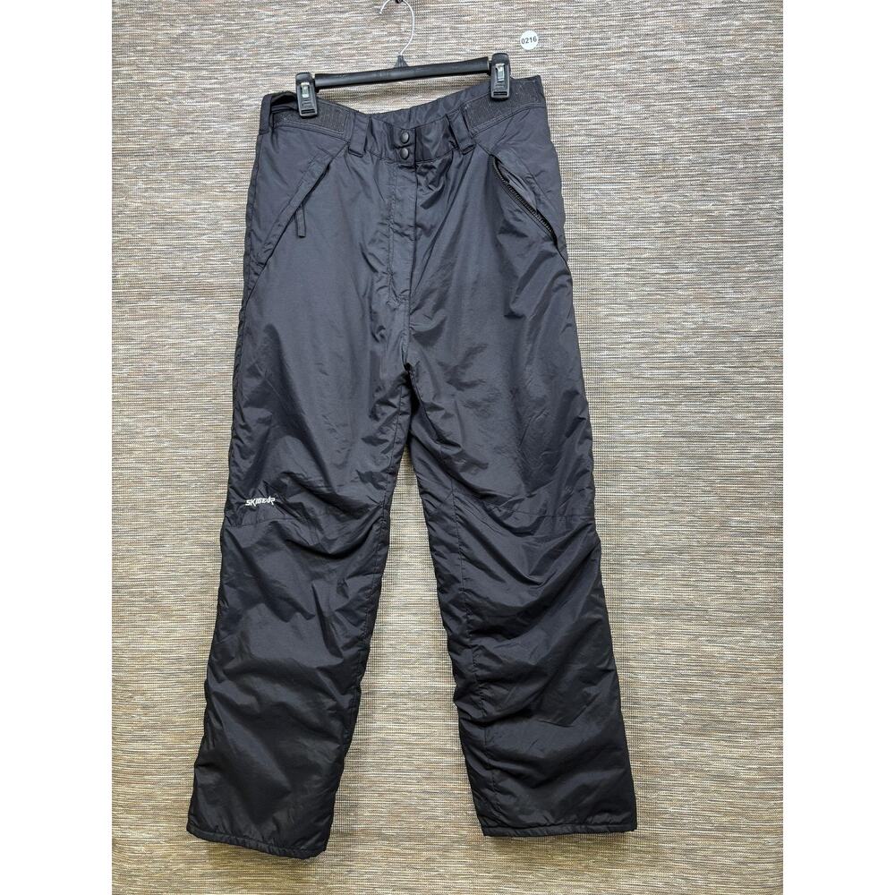 Ski Gear Snow Pants Womens Small Black Insulated Waterproof Zip Pockets Ski